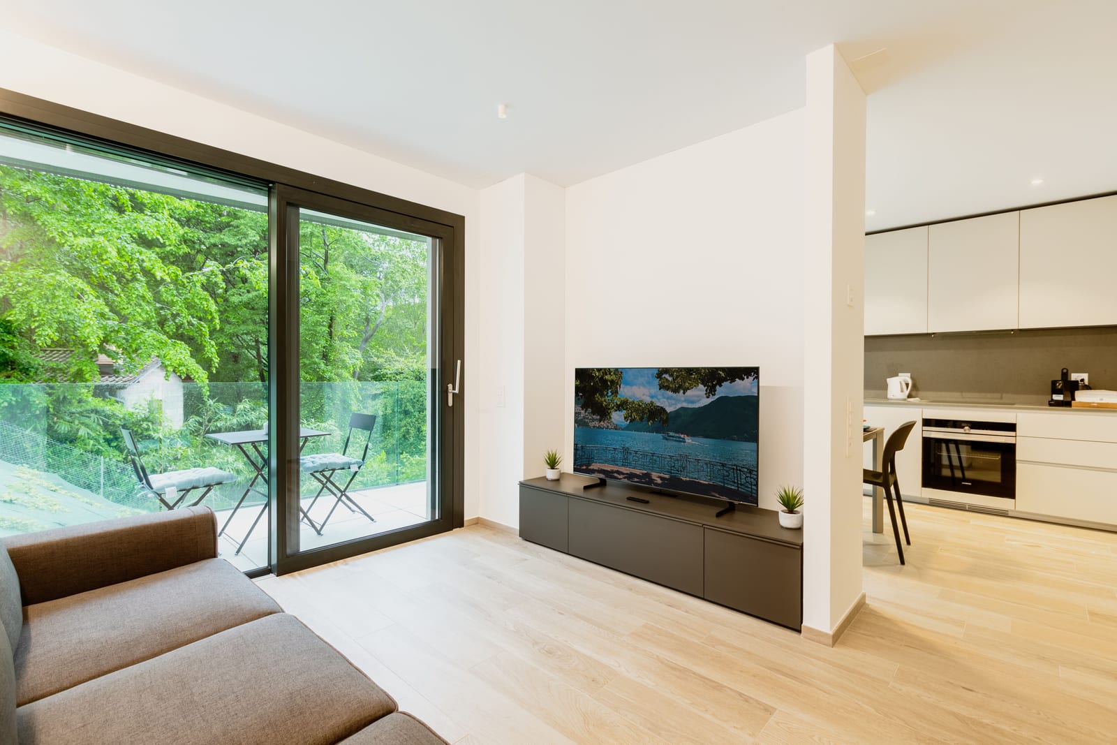 Séjour d'un appartement, photographie d'illustration