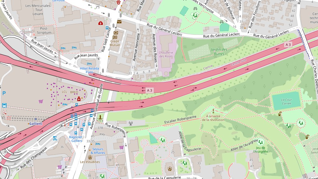 Carte de Bagnolet, ventes comparables autour du bien analysé